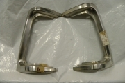 COPPIA MODONATURA FANALINI FIAT ARGENTA POSTERIORE CROMATA - EPOCA -