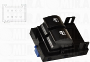 PULSANTE ALZAVETRO ALZACRISTALLO FIAT FIORINO - QUBO 2007 LATO GUIDA 8 FILI