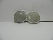 COPPIA TRASPARENTI-PLASTICHE FIAT 124-850-1100 COUPE ANTERIORE COLORE BIANCO