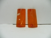 COPPIA TRASPARENTI-PLASTICHE FIAT 124 ANTERIORE GIALLO