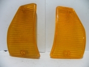 COPPIA TRASPARENTI-PLASTICHE ANTERIORE AUTOBIANCHI A112 1978 COLORE GIALLO