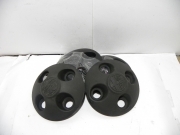 SET 4 PEZZI COPRIRUOTA ALFA ALFETTA GIULIETTA NUOVO NERO