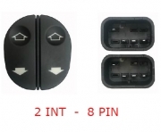PULSANTE ALZAVETRO ALZACRISTALLO FORD TRANSIT 2002 LATO GUIDA 4 FILI 2 PULSANTI