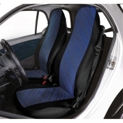 COPRISEDILE SMART FORTWO COLORE NERO â BLU COPPIA ANTERIORE