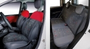 COPRISEDILE FIAT PANDA DAL 2012 5 POSTI COLORE ROSSO  PIOMBO SERIE COMPLETA